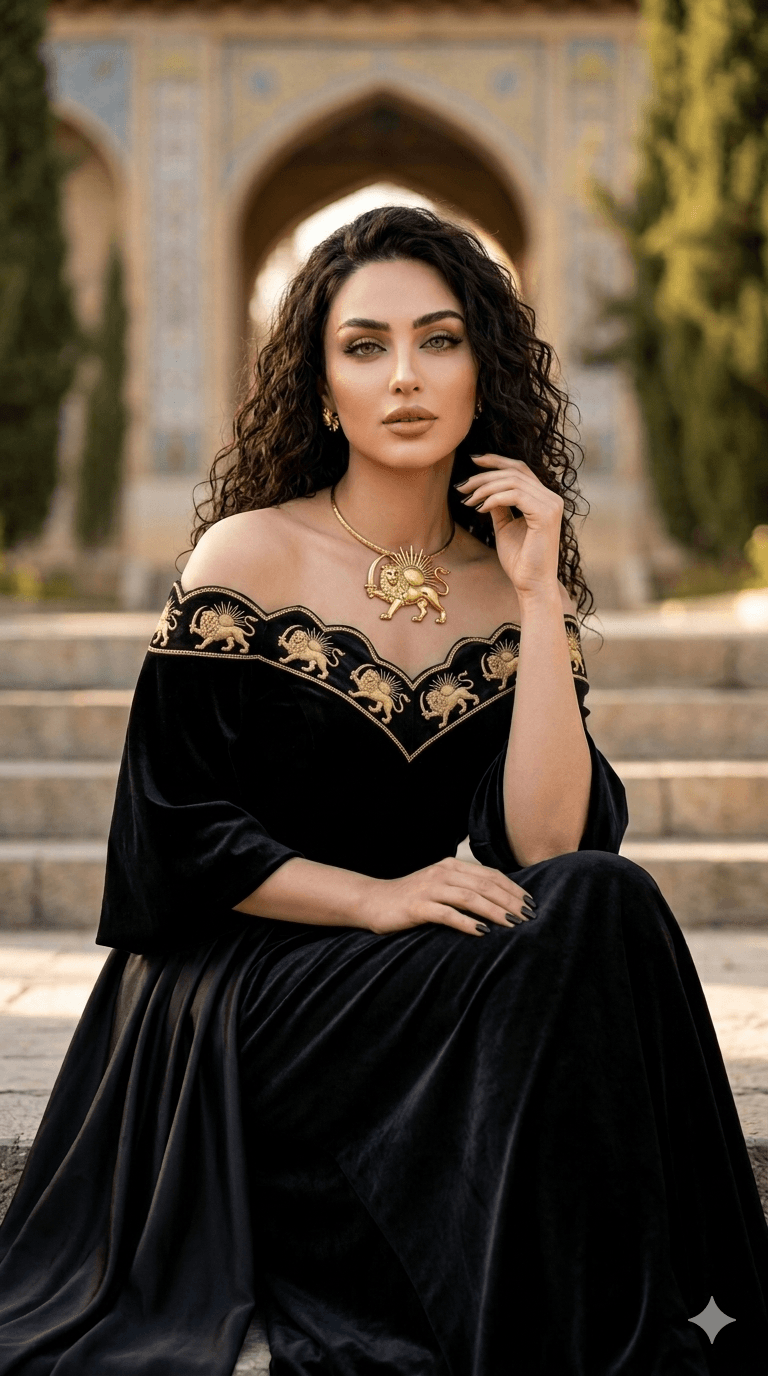 Velvet, after midnight Anar online couture look