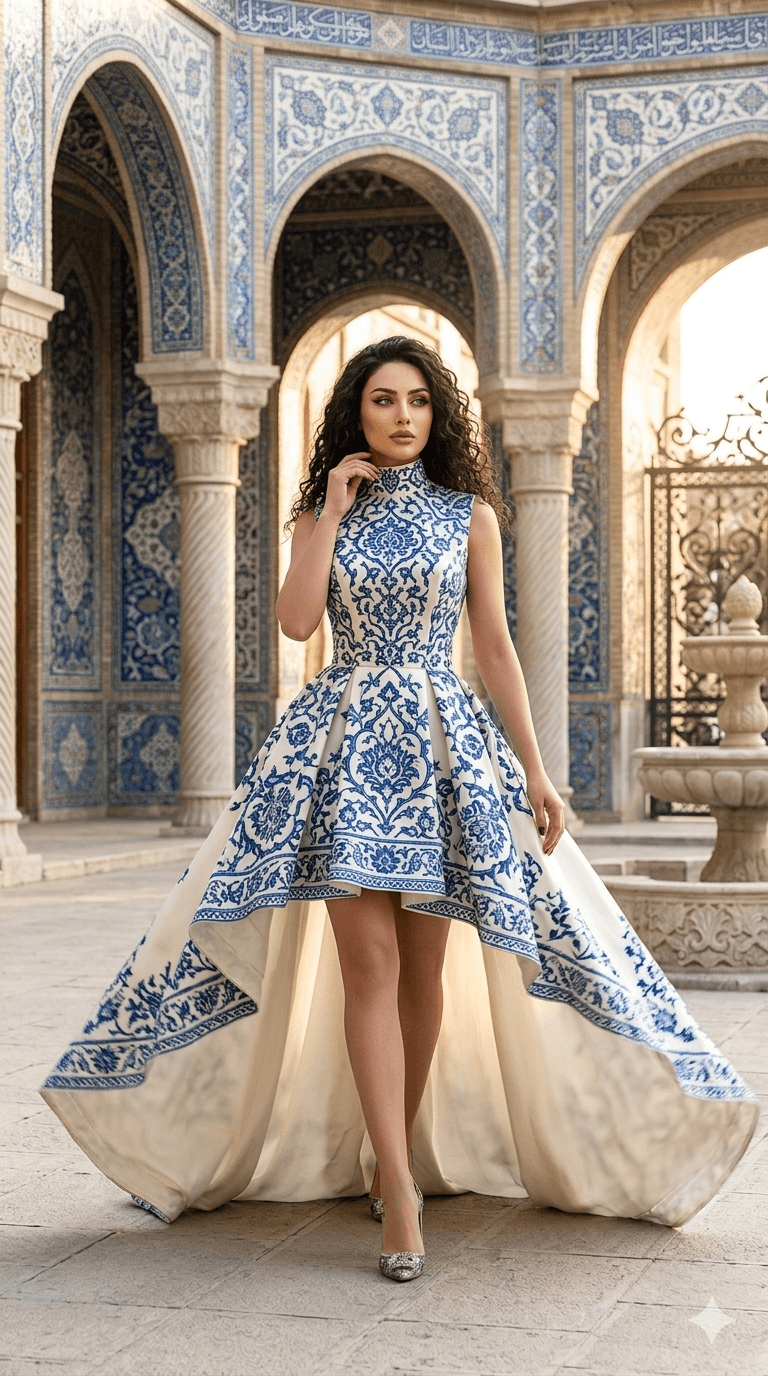 Naqsh Persian pattern couture collection